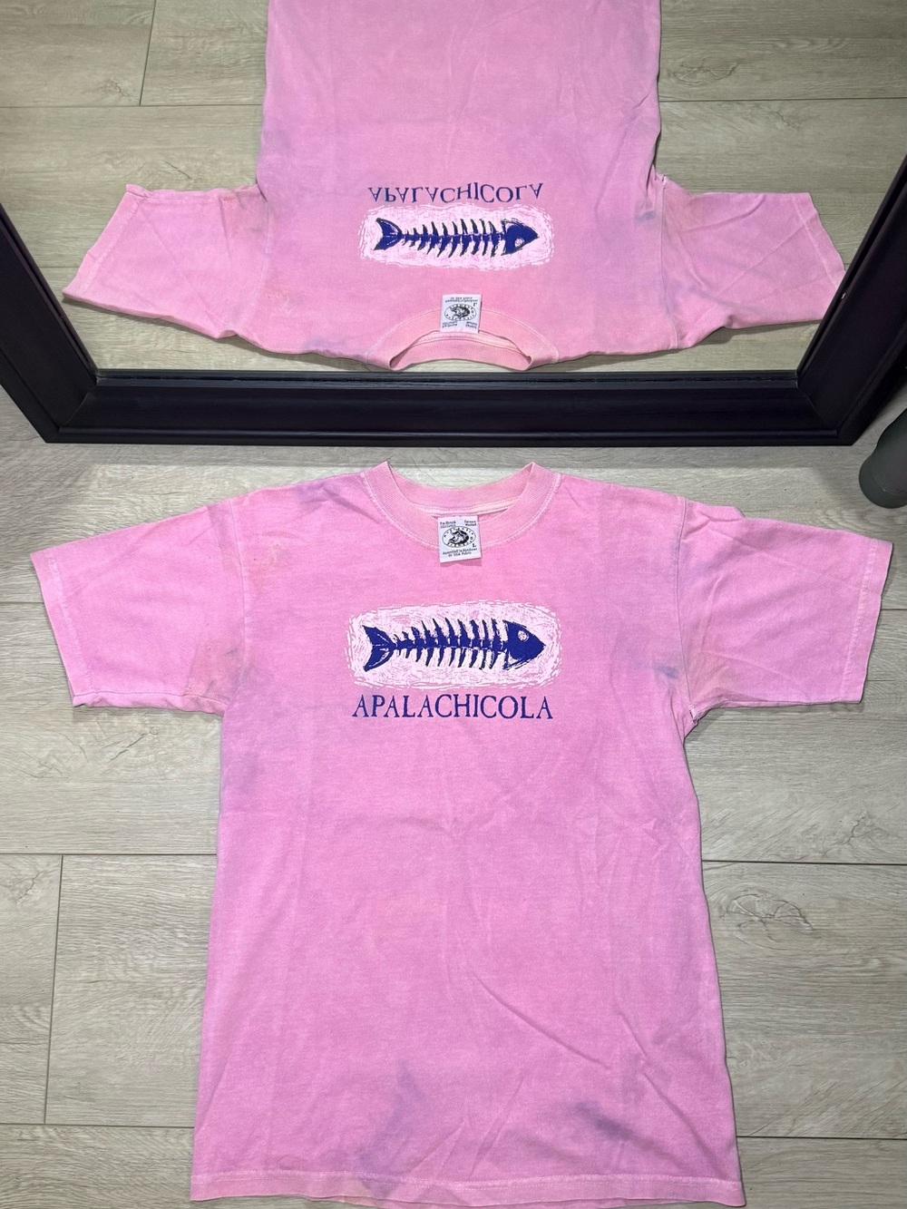 Vintage 1980s Anvil Apalachicola Dead Fish Logo Shirt